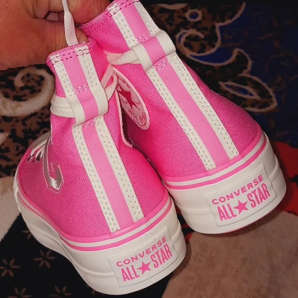 ⚫️  Converse Chuck Taylor All Star Lift  Retro Varsity Shoes Women - Picture 13 of 15